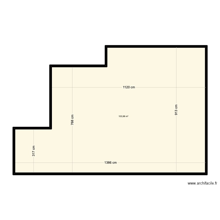 PLAN BOUSCAT. Plan de 1 pièce et 104 m2