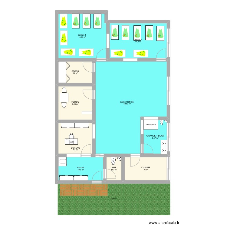 plan albane deuil. Plan de 11 pièces et 239 m2