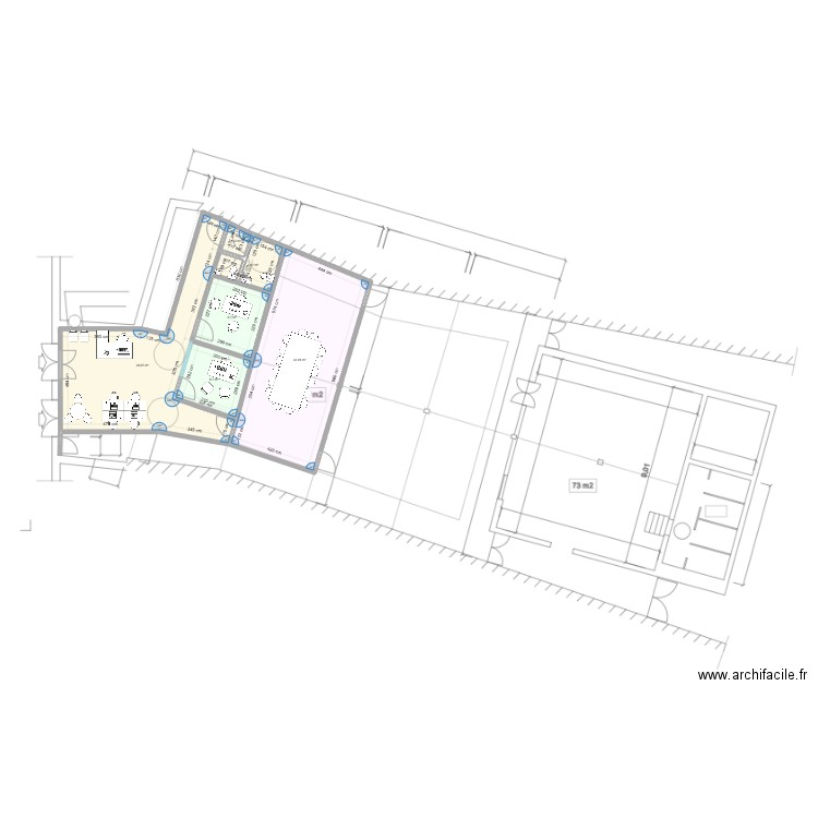 quillan. Plan de 6 pièces et 107 m2