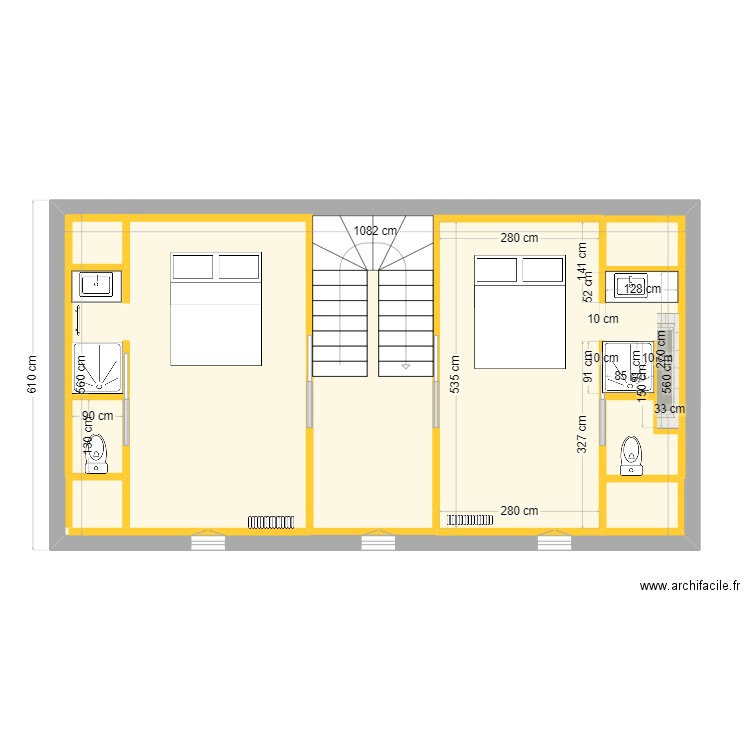 GERM 2ND. Plan de 6 pièces et 83 m2