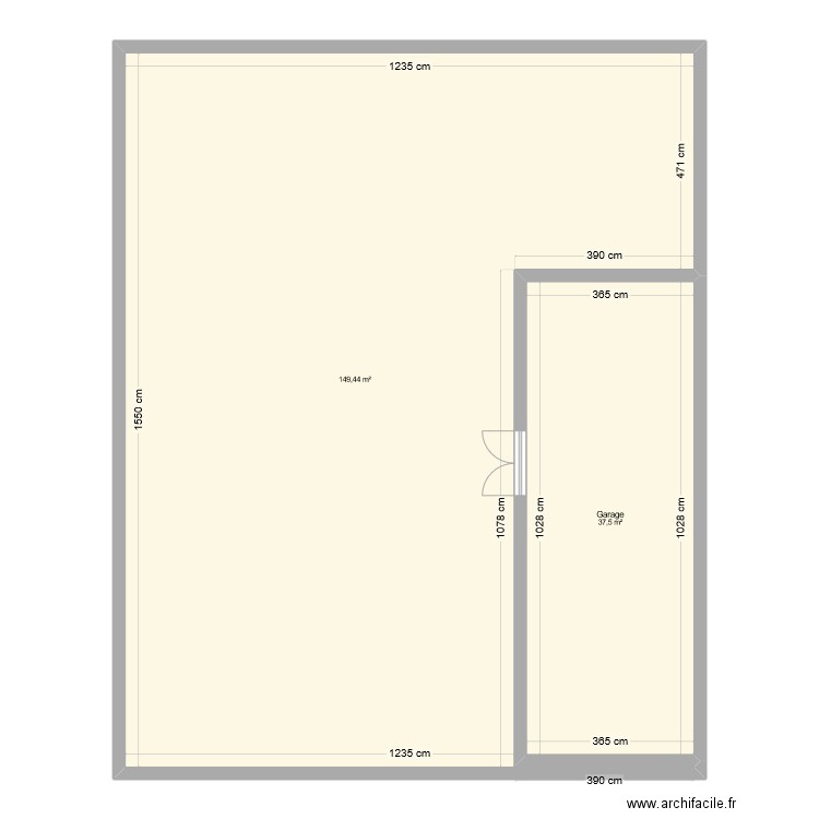 My House. Plan de 2 pièces et 187 m2