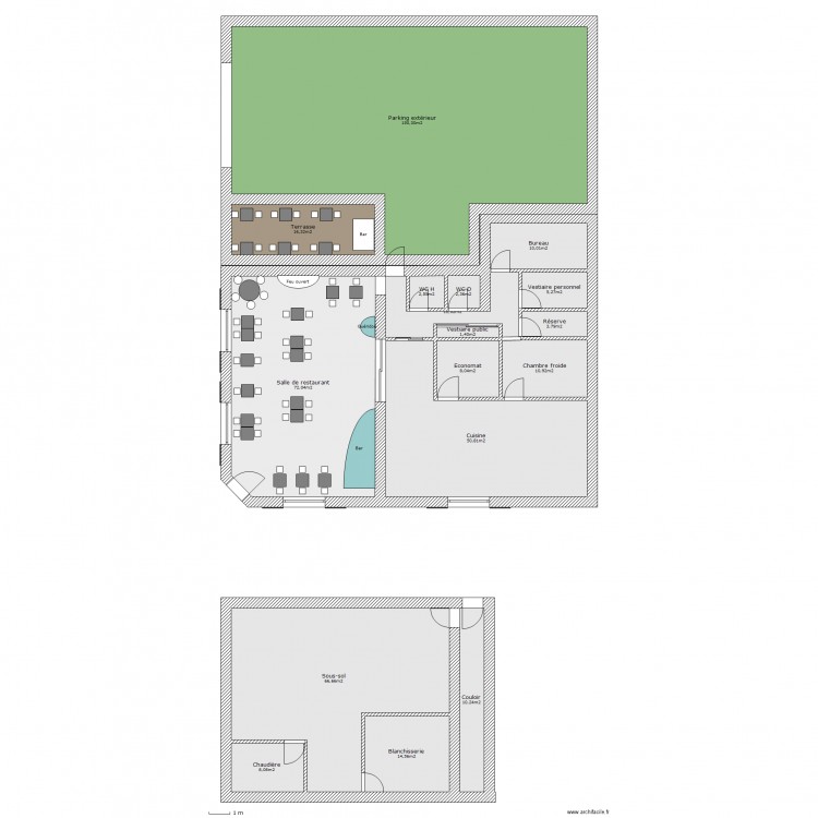 Plan Restaurant Monographie EFPME 2013-2014 - 1-CE-A09-PE. Plan de 0 pièce et 0 m2