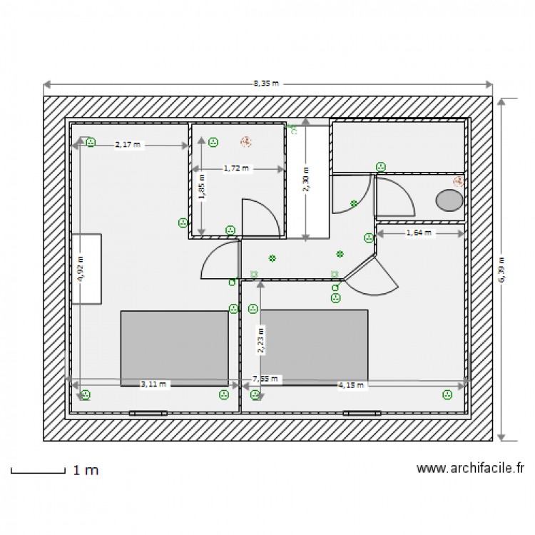 etage 12 elec. Plan de 0 pièce et 0 m2