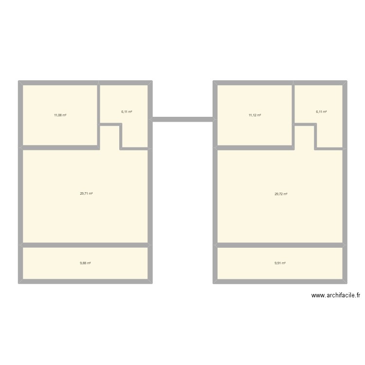 maison bègue fini. Plan de 8 pièces et 114 m2