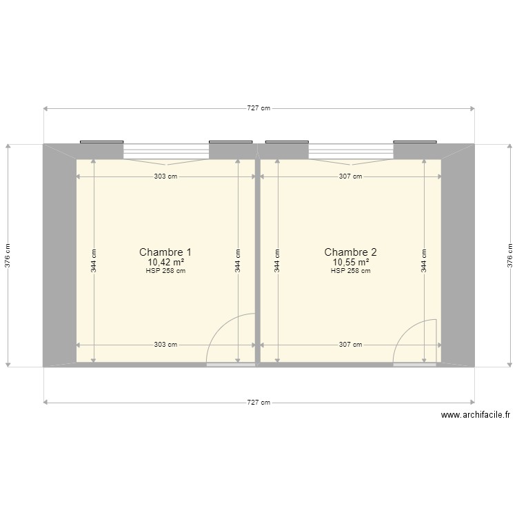 GUIGNARD Chambres . Plan de 0 pièce et 0 m2