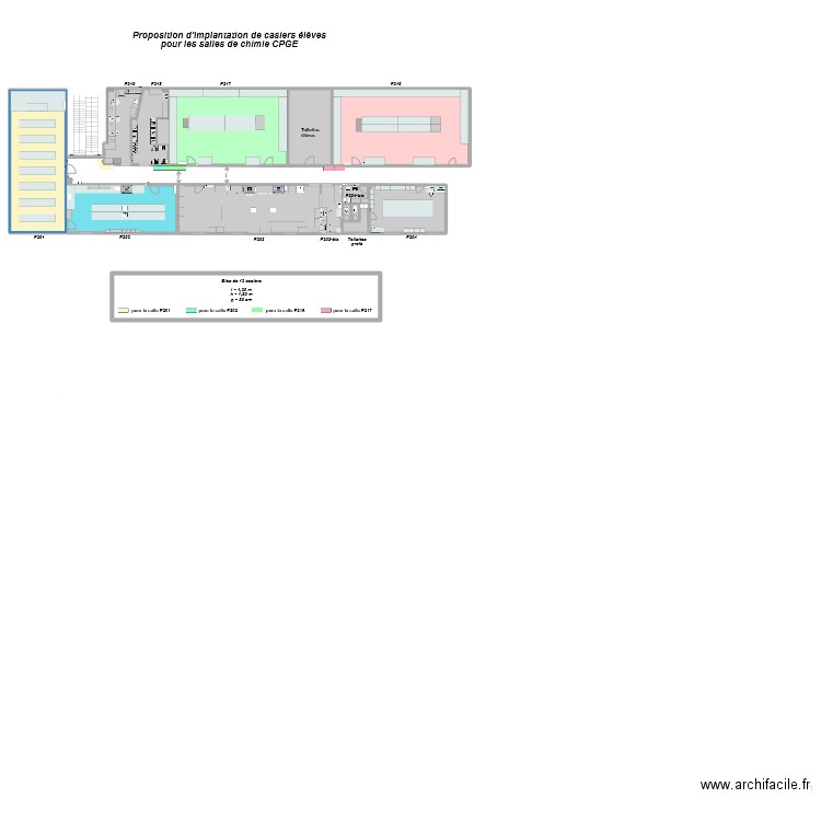 CPGE PC - Casiers - Chimie. Plan de 0 pièce et 0 m2