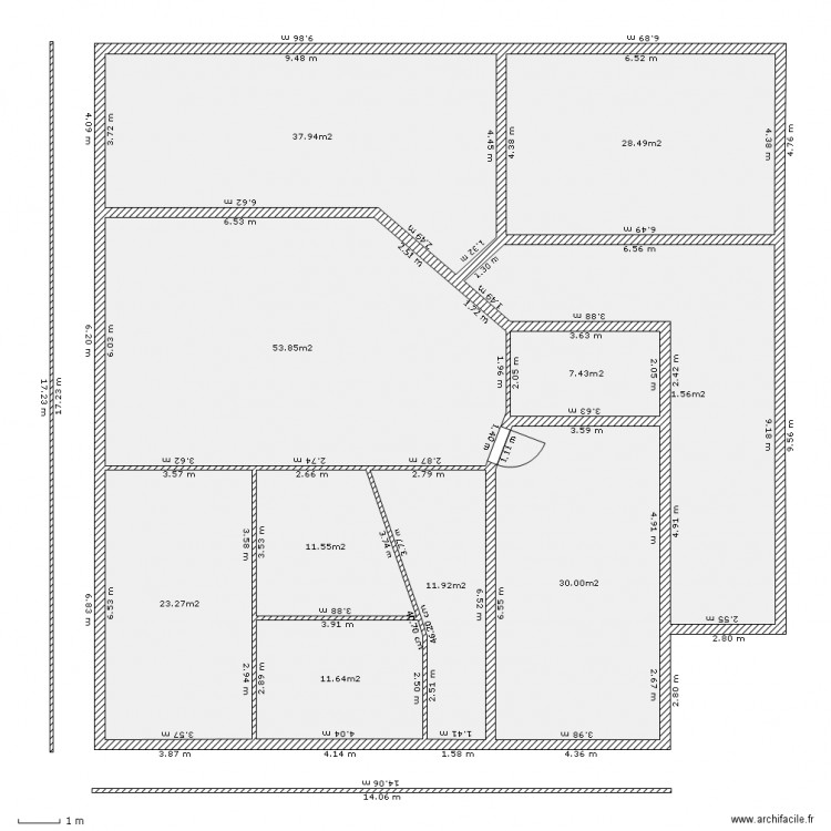 bonnin bis. Plan de 0 pièce et 0 m2