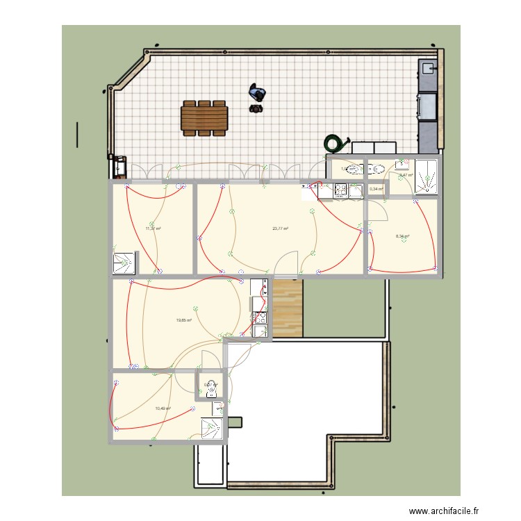 Etage4. Plan de 0 pièce et 0 m2