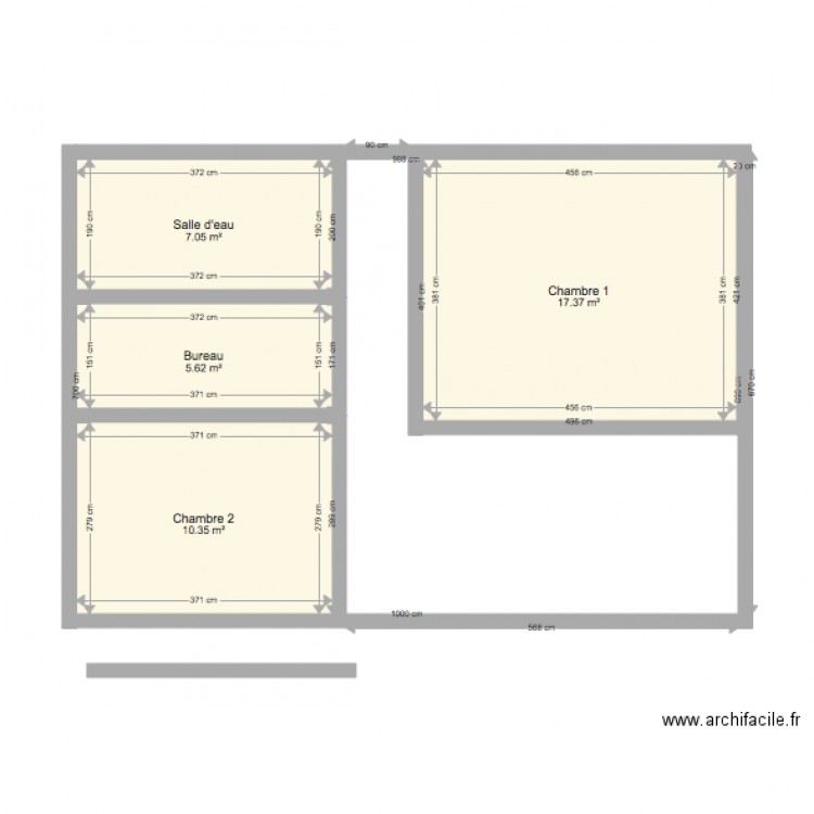 Agrandissement. Plan de 0 pièce et 0 m2