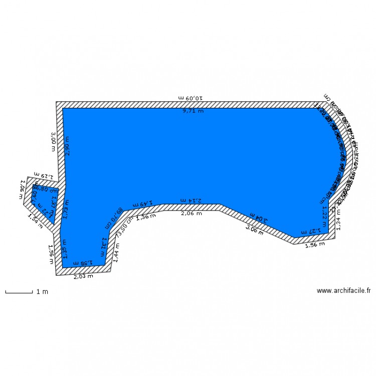 piscine paul. Plan de 0 pièce et 0 m2