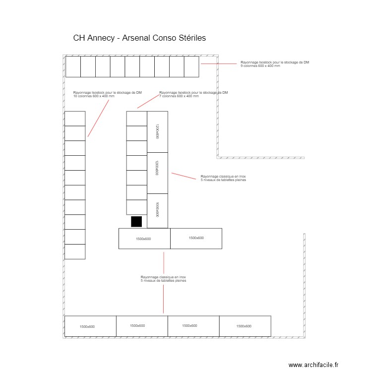 CH Annecy Conso Stérile Version 1. Plan de 0 pièce et 0 m2