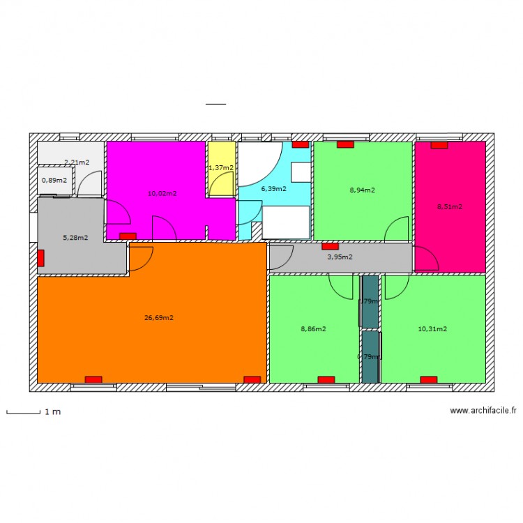 essai sdb 21. Plan de 0 pièce et 0 m2