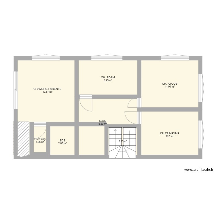 plan maison niv 1. Plan de 0 pièce et 0 m2