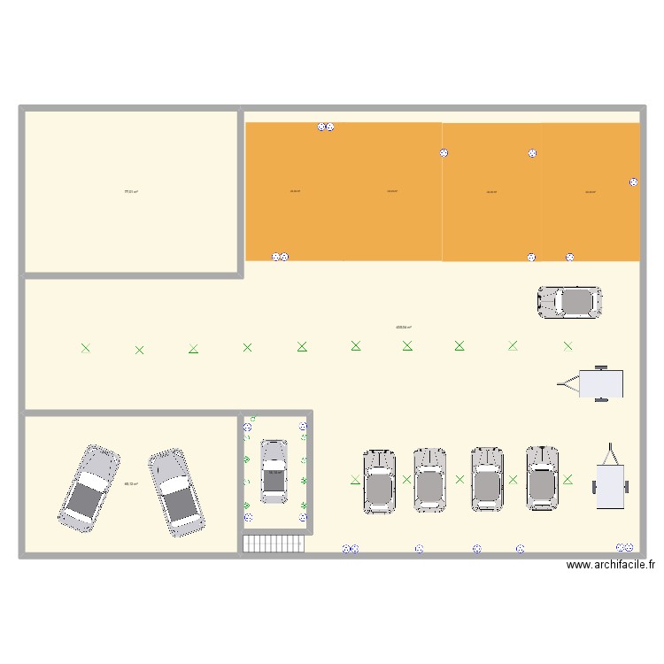 RSM EXTENSION. Plan de 4 pièces et 593 m2