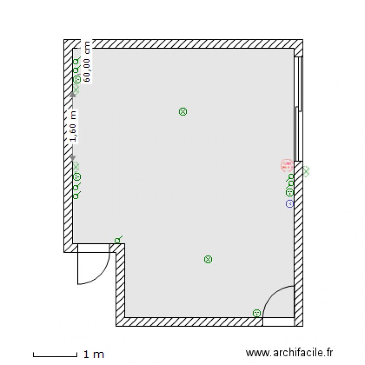 Chambre parentale. Plan de 0 pièce et 0 m2