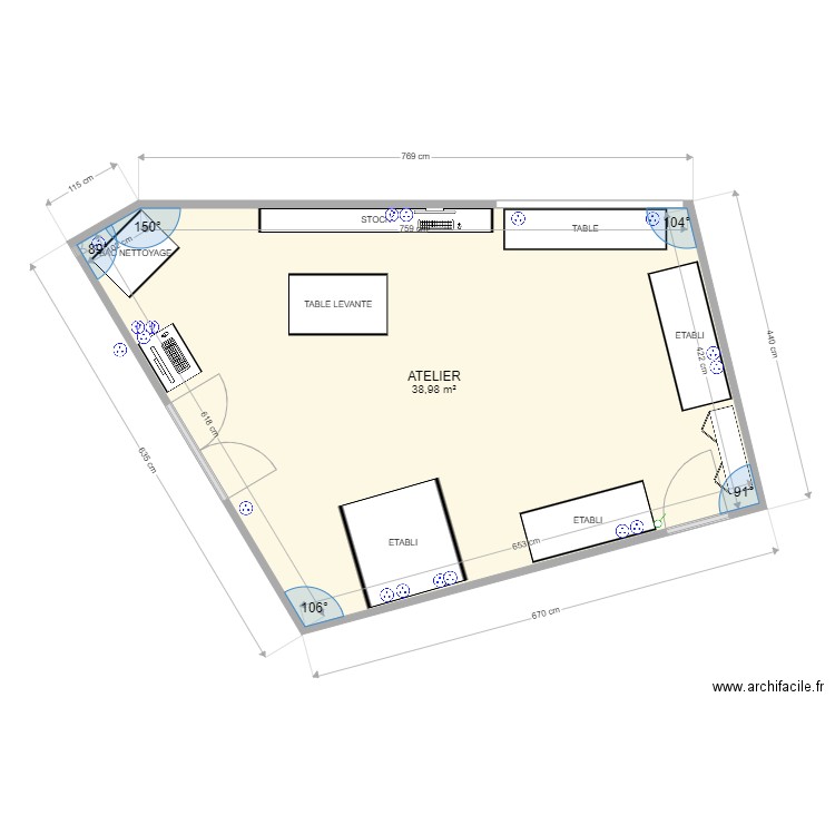 ATELIER. Plan de 0 pièce et 0 m2