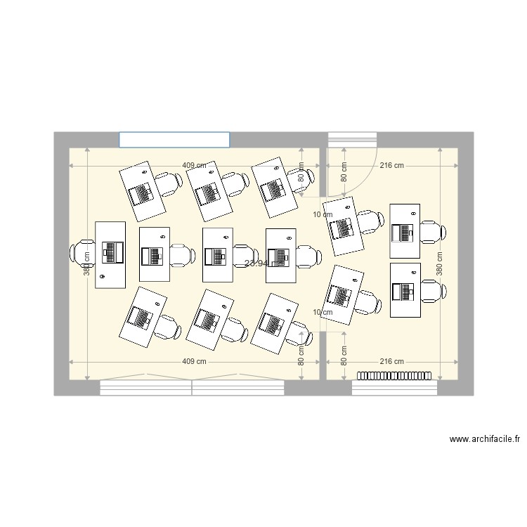 salle de formation 2. Plan de 0 pièce et 0 m2