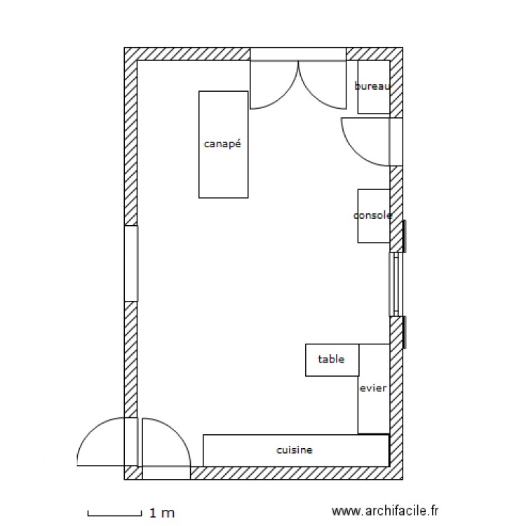 salon. Plan de 0 pièce et 0 m2