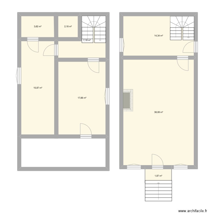 morvan. Plan de 8 pièces et 101 m2