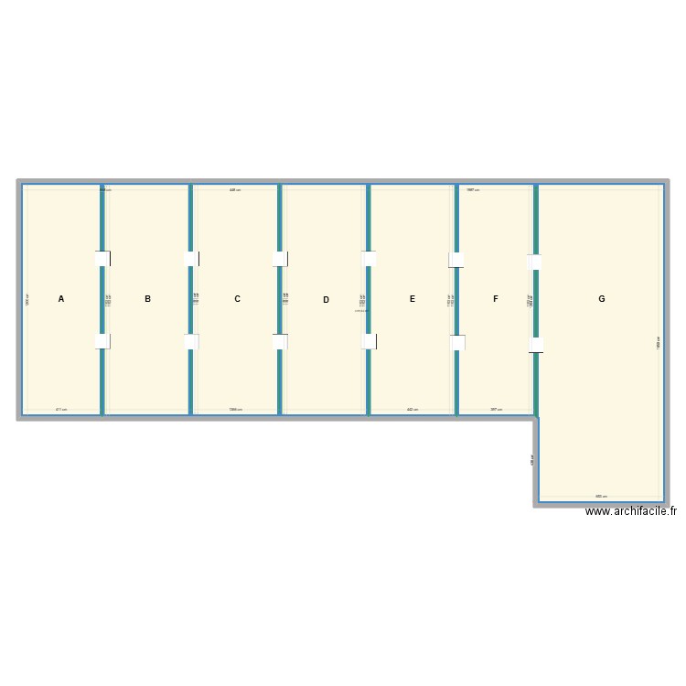 BATIMENT ZEFAL. Plan de 5 pièces et 1696 m2