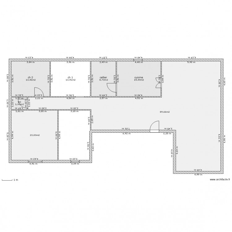 maison provencale. Plan de 0 pièce et 0 m2