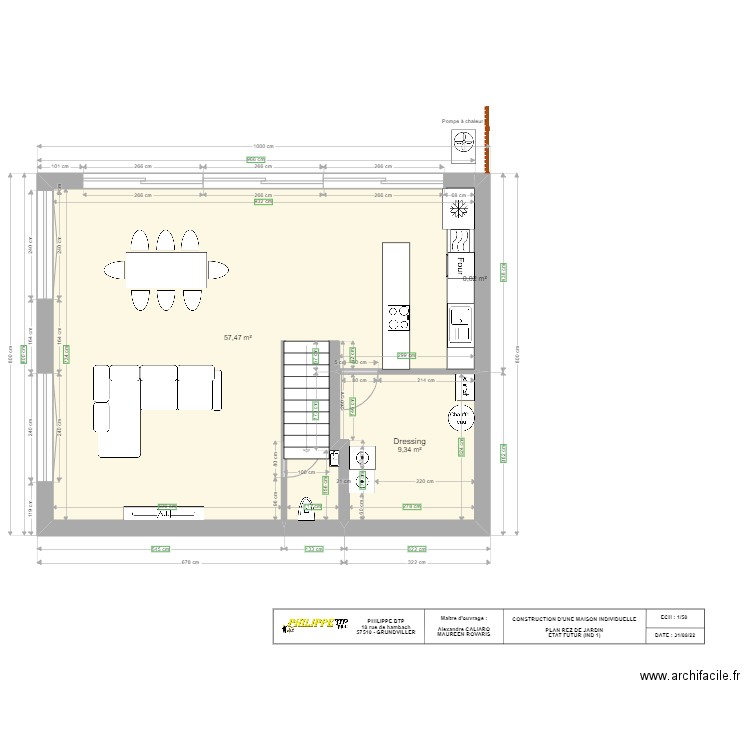 REZ DE JARDIN LOT B CRUSNES. Plan de 0 pièce et 0 m2