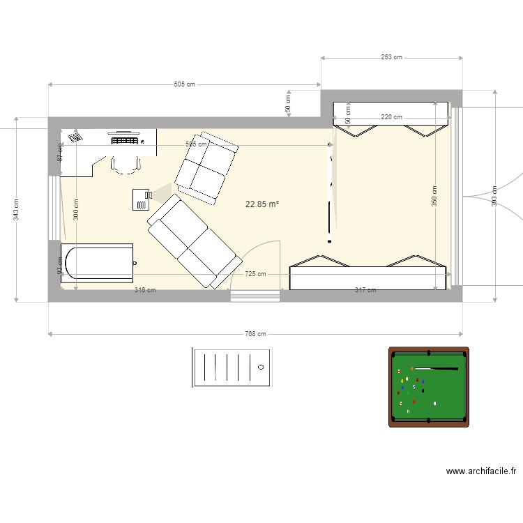 garage. Plan de 0 pièce et 0 m2