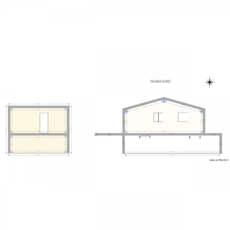 FACADE. Plan de 0 pièce et 0 m2