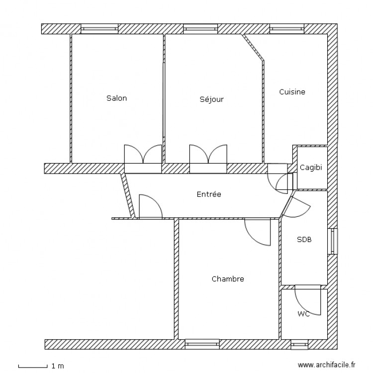 6 5 D. Plan de 0 pièce et 0 m2