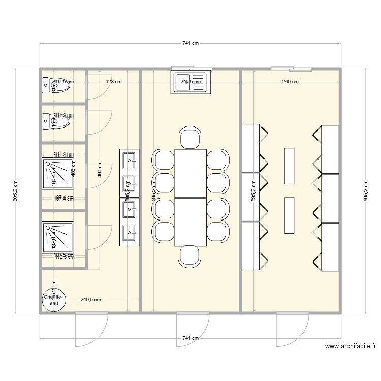 SOHO CHANTIER CONFLUENCE. Plan de 4 pièces et 42 m2