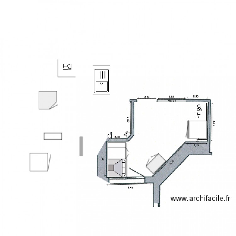 Cuisine 4. Plan de 0 pièce et 0 m2