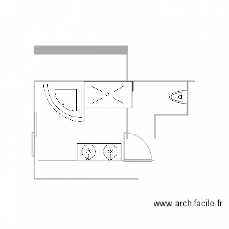 salle de bain. Plan de 0 pièce et 0 m2