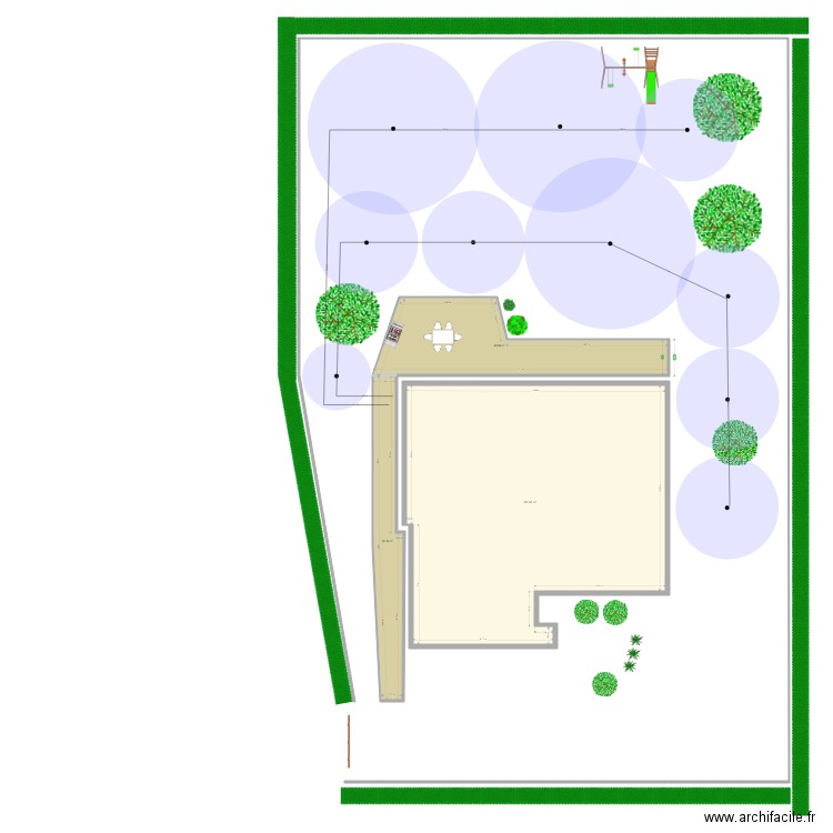 JARDIN. Plan de 0 pièce et 0 m2