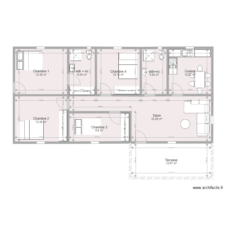 Maison mum. Plan de 0 pièce et 0 m2