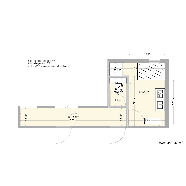 SB haut. Plan de 0 pièce et 0 m2