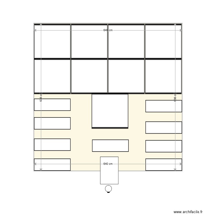 Terrasse implantation Mercerie. Plan de 0 pièce et 0 m2