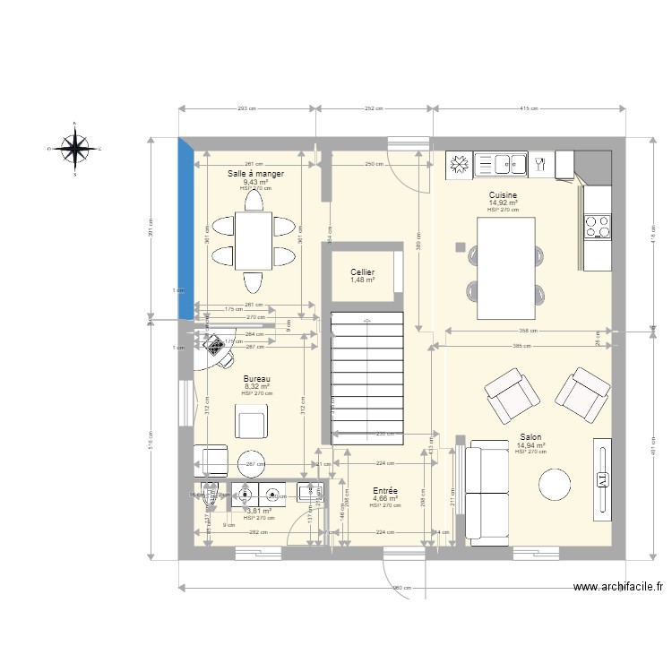 REA RDC. Plan de 0 pièce et 0 m2