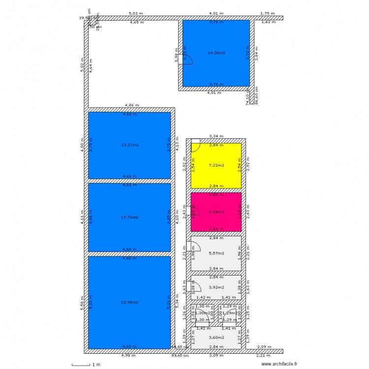 plan locaux PVT. Plan de 0 pièce et 0 m2