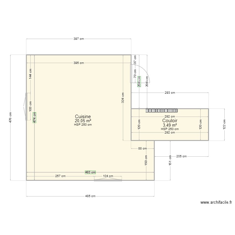 cuisine. Plan de 0 pièce et 0 m2