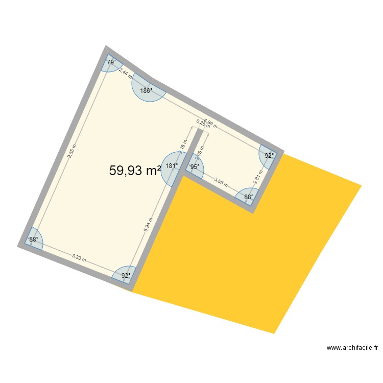 plan de masse. Plan de 0 pièce et 0 m2