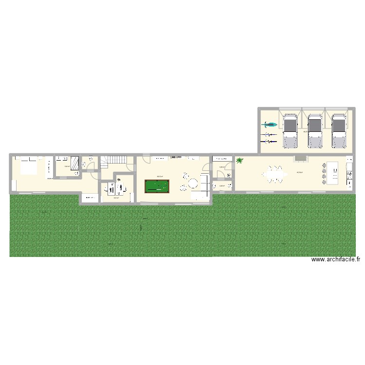 MAISON GARDIEN 2 (INVERSÉE). Plan de 8 pièces et 193 m2