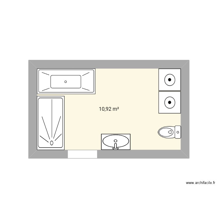 salle bain SS3. Plan de 0 pièce et 0 m2