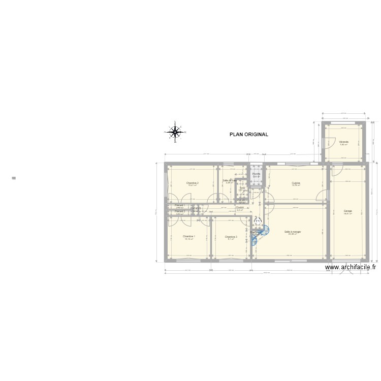 PLAN ORIGINAL. Plan de 0 pièce et 0 m2