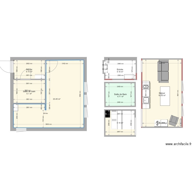 PLAN KAHINA V2. Plan de 0 pièce et 0 m2