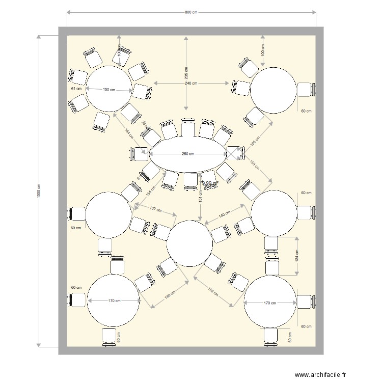 BARRAIL SANS SCENE ET CHAISES. Plan de 0 pièce et 0 m2