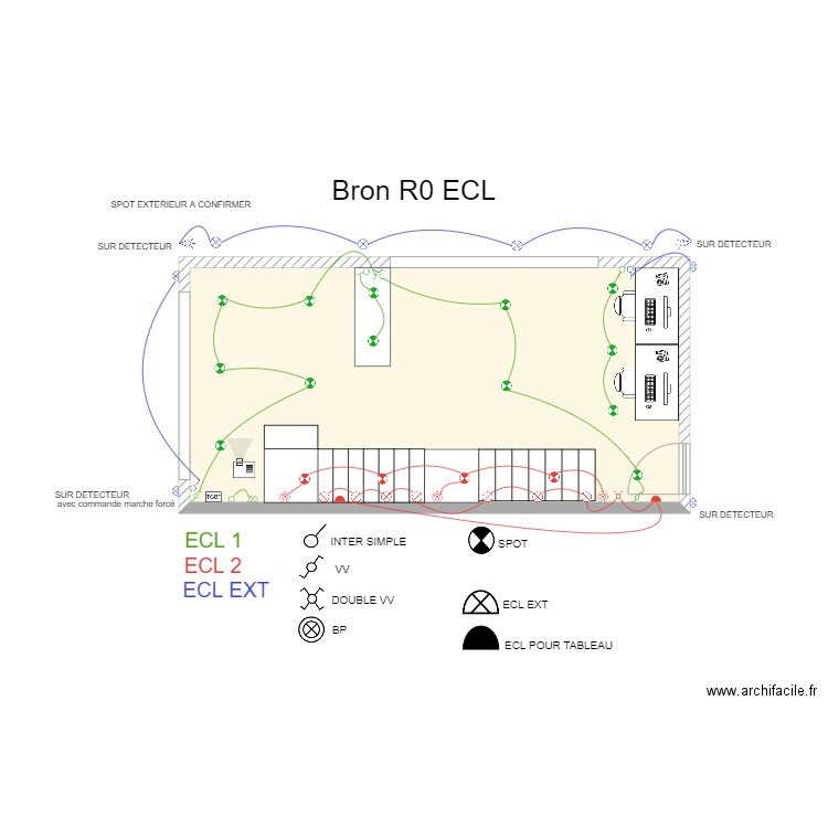ECL BRON R+0. Plan de 0 pièce et 0 m2