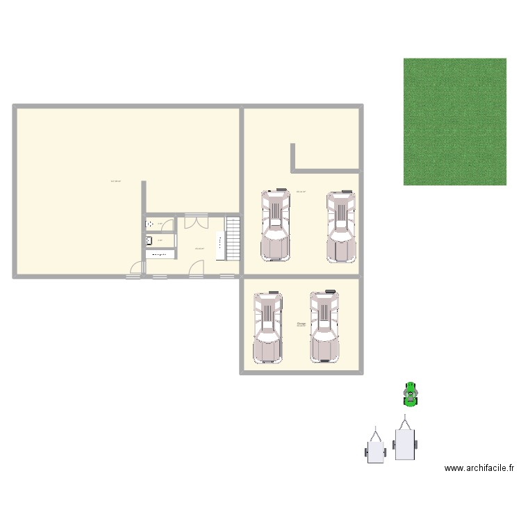 Maison 3.0. Plan de 6 pièces et 314 m2