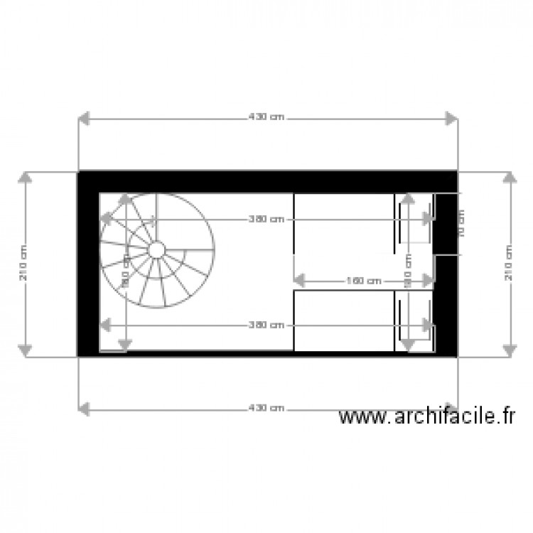 mezzanine. Plan de 0 pièce et 0 m2