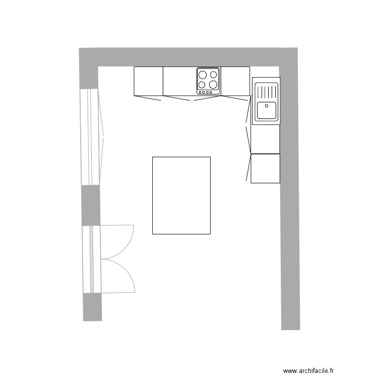 cuisine. Plan de 0 pièce et 0 m2