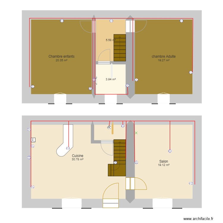 Corp de ferme elec. Plan de 0 pièce et 0 m2